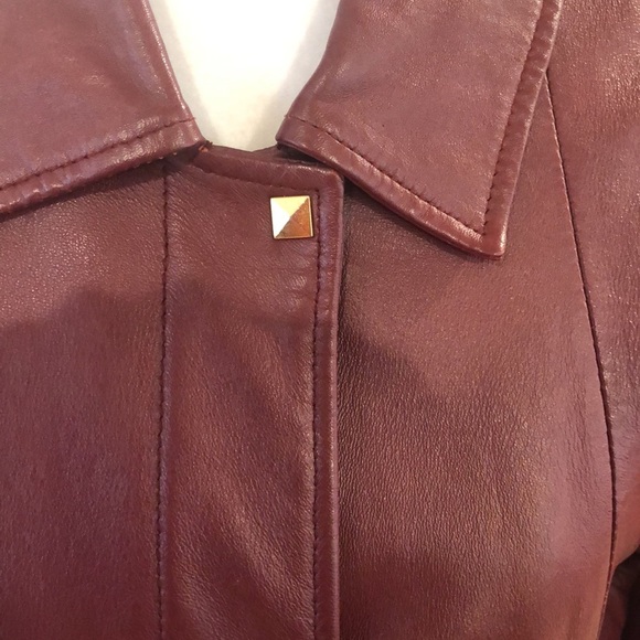 Vintage Excelled red/rust leather jacket with side pockets.  Size L - Picture 2 of 12